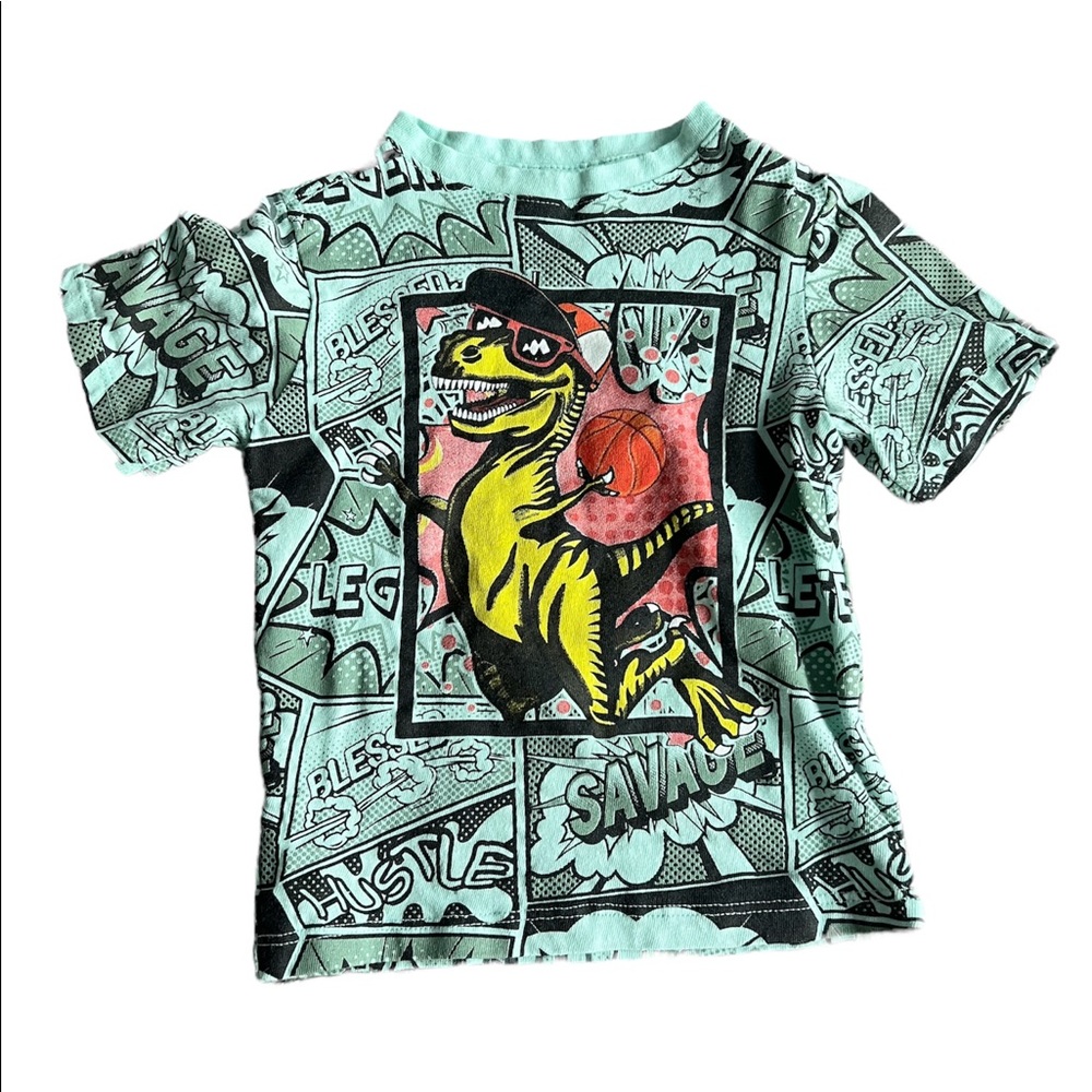 Toddler Boys Dino Tee Shirt, 2T